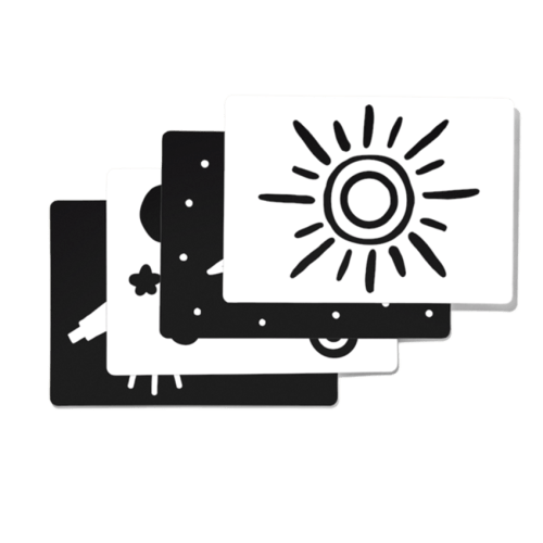 Contrast Black & White Card Set | Baby Contrast Cards | Lovevery