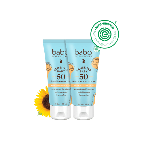 Sensitive Baby Mineral Sunscreen Lotion SPF50 Duo