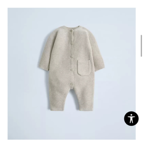 GARTER STITCH JUMPSUIT - Sand / Marl | ZARA United States