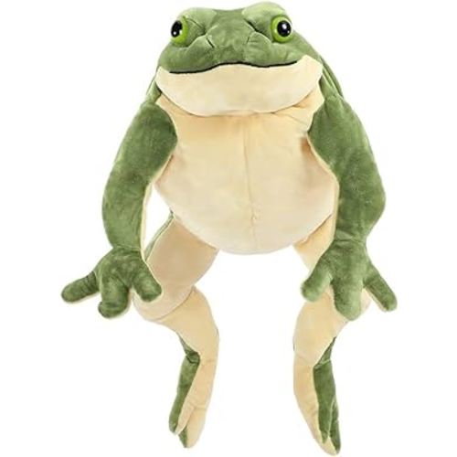 MorisMos Giant Frog Stuffed Animal Frog Plush, Large Stuffed Frog Plush, Big Stuffed Green Frog Pillow for Kids, 22 Inch