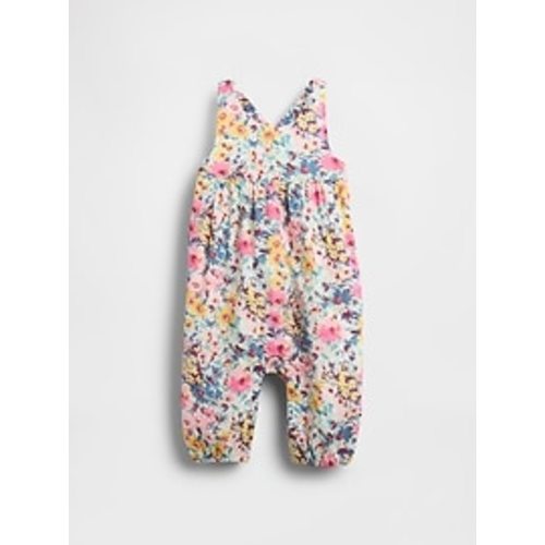 Baby Ruffle-Back Floral One-Piece | Gap