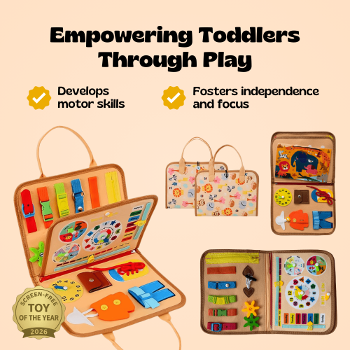 Montessori Busy Board for Toddlers | TibaToes™ Official