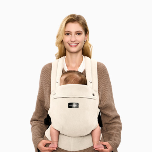 Baby Carrier with Natural Cotton Linen - Cream