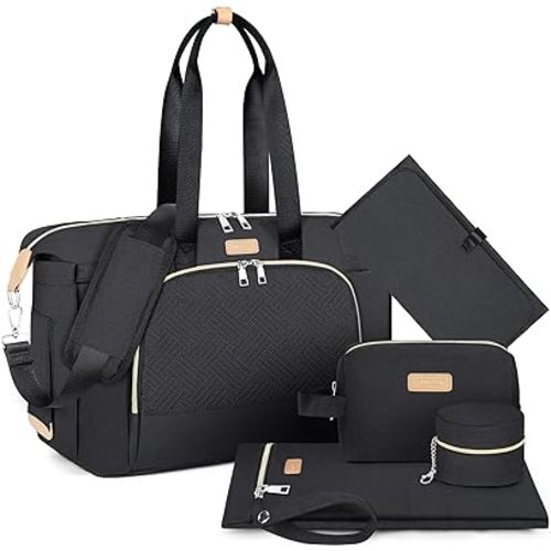 ITIEZY Diaper Bag Tote for Baby - Large Mommy Bag with Portable Changing Pad Pacifier Case, Hospital Bags Travel Baby Bag