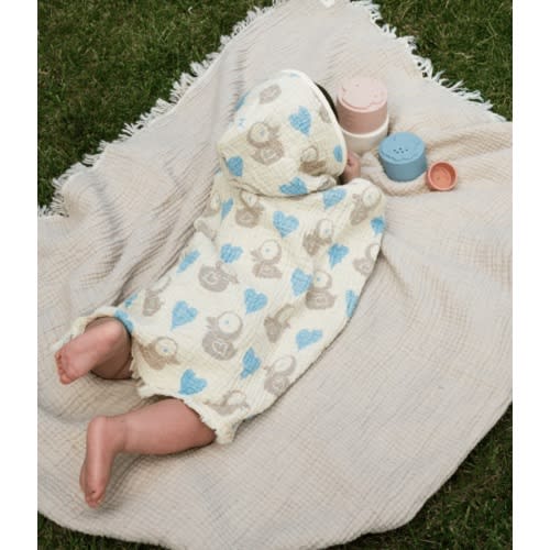 Ducky Gauze Hooded Poncho | Sand Cloud