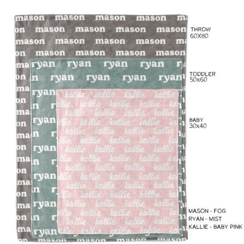 Personalized Color Blanket