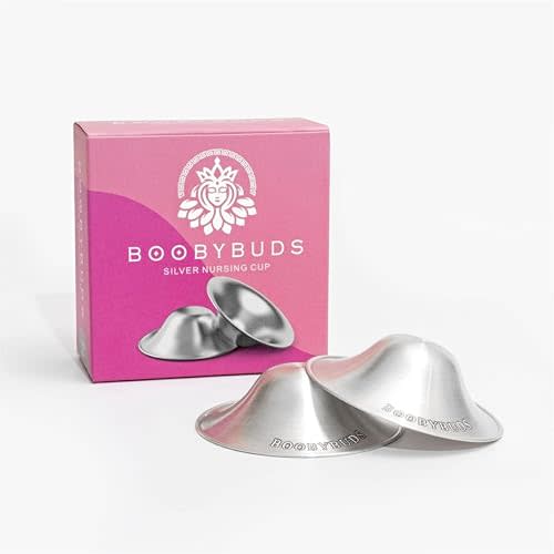 The Original Silver Nursing Cups - Nipple Shields for Nursing Newborns - 100% Pure 999 Silver - Universal Fit - Soothe and Protect Sore Nipples (Regular)
