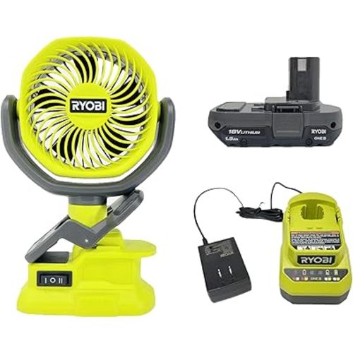 ONE+ 18-Volt Cordless 4 in. Clamp Fan PCF02 Kit with Battery and Charger (Bulk Packaged)