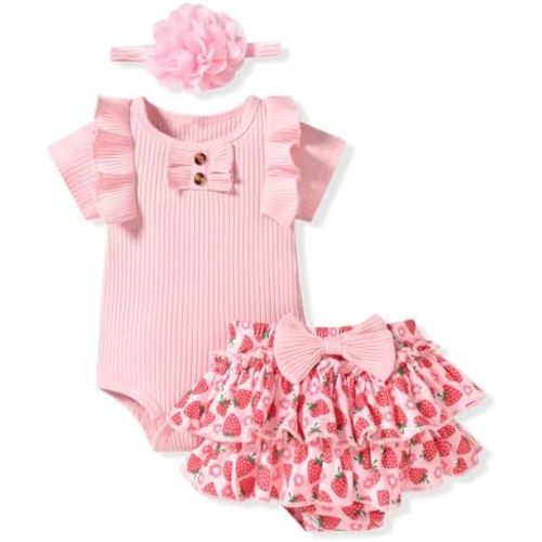 Aalizzwell Newborn Infant Baby Girls Summer Outfit
