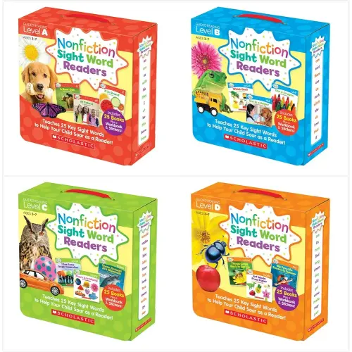 Nonfiction Sight Word Readers Parent Packs Complete Set (4 packs)- Level A, Level B, Level C, Level D