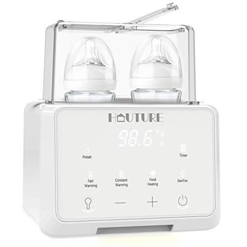 Baby Bottle Warmer, Fast Baby Food Heater BPA-Free Warmer with LCD Display Accurate Temperature Control for Breastmilk or Formula
