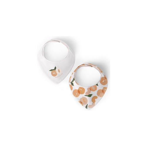 Kushies Dribblebib Bandana Bib Pack Peach