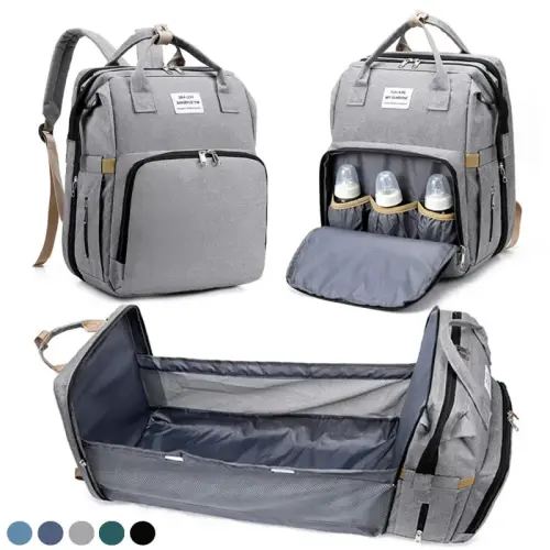Mommy Diaper Bags Baby Bed Mother Large Capacity Nappy Milk Bottle Backpacks with Changing Mat Convenient Baby Nursing Bags - AliExpress