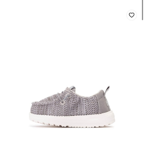 HEYDUDE LILDUDE Slip-On Casual Shoe - Baby - Grey / White | Journeys