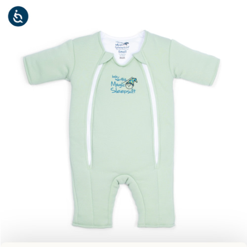 Sage Green Baby Merlin’s Magic Sleepsuit – 100% Cotton Sleep Solution