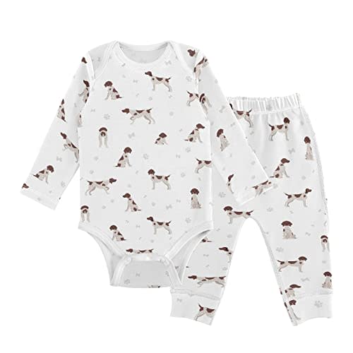 vvfelixl Baby Bodysuits Pants Sets Bernese Mountain Dog Long Sleeve Baby Clothes For Boys Girls 0-24 Months Puppy