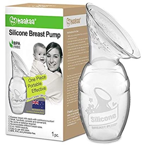 haakaa Manual Breast Pump for Breastfeeding 4oz/100ml