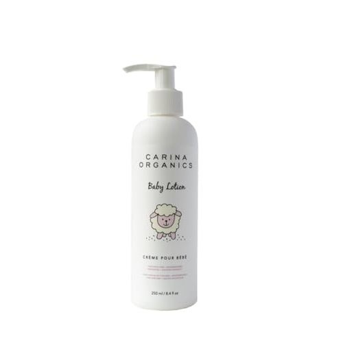 Carina Organics Extra Gentle Baby Lotion, Organic & Natural, for Sensitive Skin, Whole Body, 8 fl oz