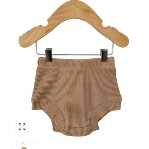 Organic Cotton Waffle Shorts, Tan – SpearmintLOVE