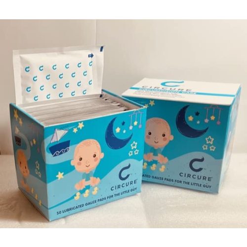 Circure Circumcision Bandage Lubricated with White Petroleum Jelly for Newborns, Wounds, Diaper Rash, for Baby boy, Wound Care