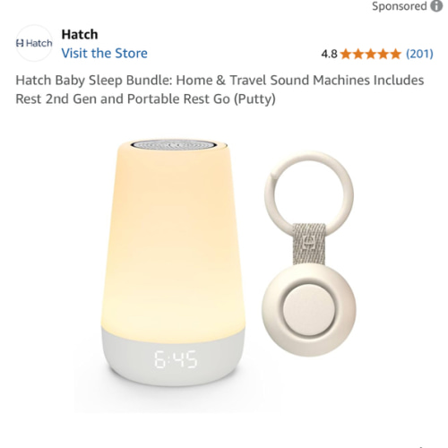 Hatch Baby Sleep Bundle: Home & Travel Sound Machines Includes Rest 2nd Gen and Portable Rest Go (Putty)