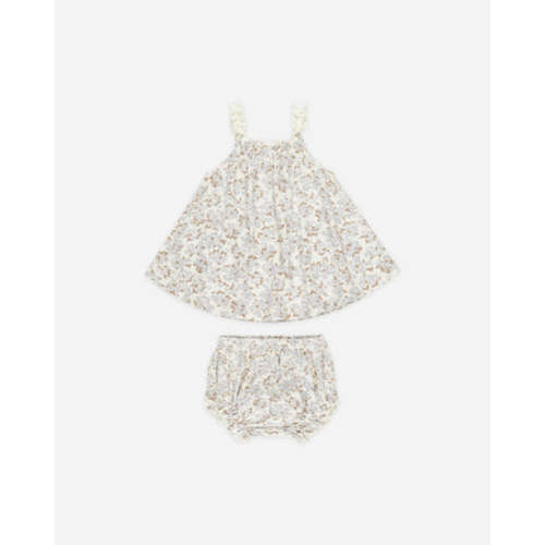 Swing Top + Bloomer Set || Blue Ditsy