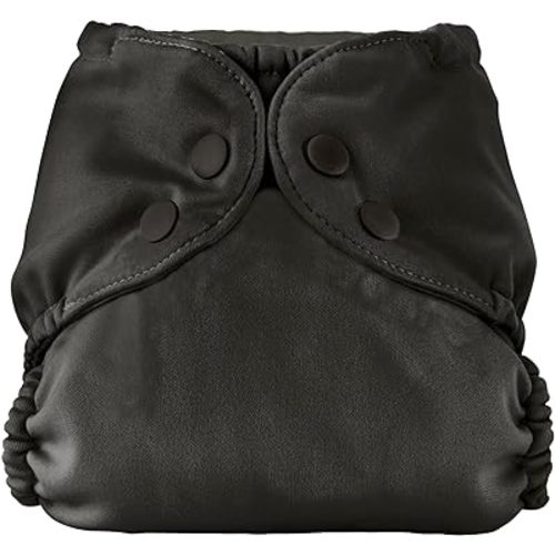 Esembly Cloth Diaper Outer, Swim Diaper, Waterproof Cloth Diaper Cover, Leak-Proof and Breathable Layer Over Prefolds, Flats or Fitteds, Reusable Diaper with Snap Closure - Size 2 (18-35lbs), Graphite