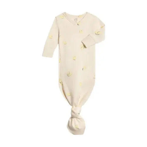 Colored Organics Indy Kimono Gown - Lemon