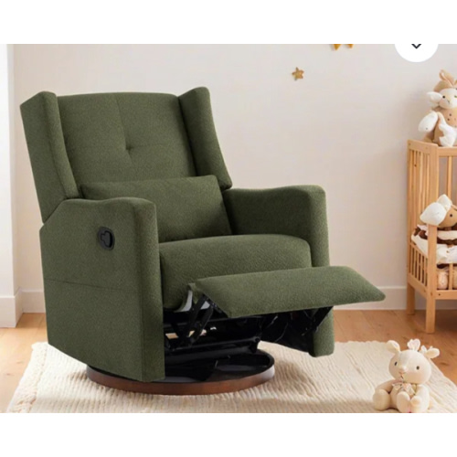 Lincoln Manual Swivel Glider Recliner with Lumbar Pillow