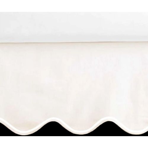 Crib Scalloped Skirt - (Size: 28" x 52" + 16" drop)