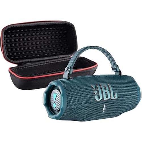 JBL Charge 6 Portable Bluetooth Speaker (Blue) | IP68 Waterproof, DustProof, and DropProof, Outdoor Wireless Audio |28Hrs Playtime + Travel Case Bundle