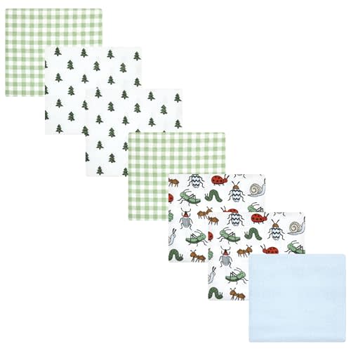 Luvable Friends Little Treasure Flannel Receiving Blankets 7pk