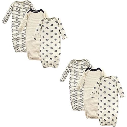 Touched by Nature Baby Girls' Organic Cotton Gowns Multi-pack
