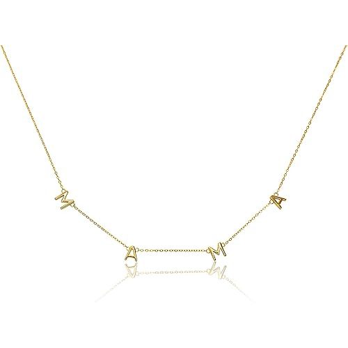 Benevolence LA Mama Necklace, Gold Dipped Fashion Jewelry | Gifts for New Mom | Gold Mom Necklace | Birthday Gifts | Travel Accessories for Women, Designed in California
