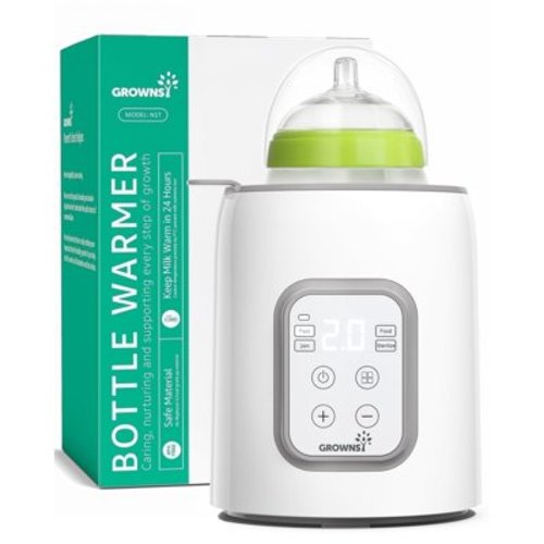 GROWNSY Baby Bottle Warmer 8-in-1, Timer, Defrost, Sterilizer, Food Heater