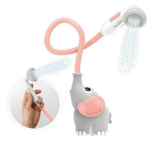 Yookidoo Elephant Baby Bath Shower Head. A Water Spout for Tub & Sink - for Newborns, Infants & Toddlers (Pink)
