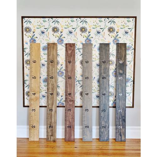 Engraved Growth Chart Wooden Ruler, Golden Oak, 5 1/2"