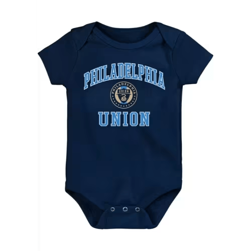 Union Philadelphia Union NAVY Baby #1 Design One Piece - 133408042