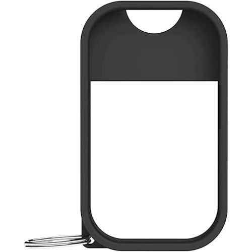 Touchland Mist Case for Power Mist and Glow Mist (1FL OZ), Protective and Stylish Hand Sanitizer Spray Accessory, Silicone Case with Keyring, Jet Black