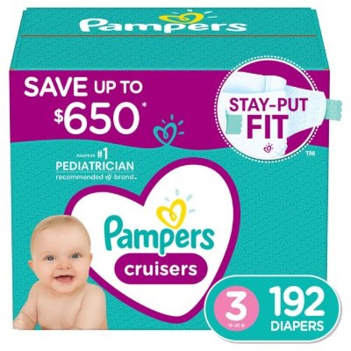 Pampers Cruisers Stay-Put Fit Diapers (Choose Your Size) - Sam's Club