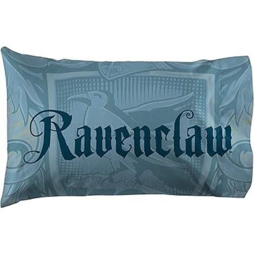 Jay Franco Harry Potter House of Ravenclaw Reversible Pillowcase, Blue