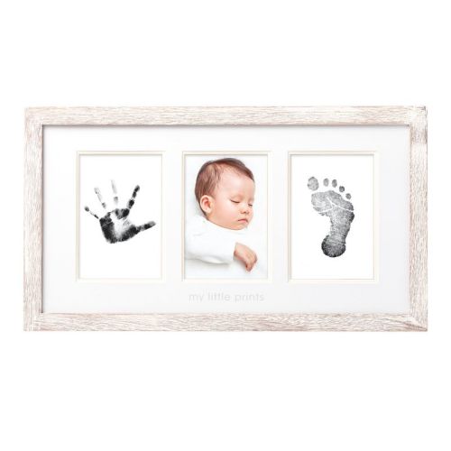 Pearhead Babyprints Photo Frame And Clean Touch Ink Pad, Distressed
