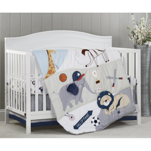 Oxford Baby Zoo Sports (3 Pc Crib Nursery Bedding Set) | Wayfair