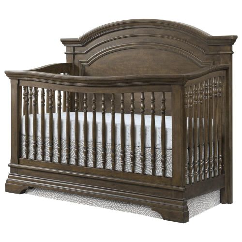 Eastern Shore Olivia Curved Top 4-In-1 Crib in Rosewood | Nebraska Furniture Mart