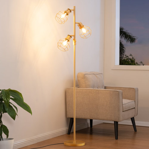 Trent Austin Design® Rasch 65'' Tree Floor Lamp with Dimmable Bulbs and Rotary Switch Included & Reviews | Wayfair