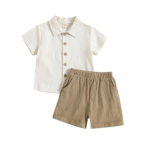 Toddler Boy Linen 2pc Outfit