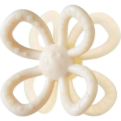 Baby Teething Toys, Silicone Teether Relief Soothing Sore Gums, Baby Chew Toys, Baby Toys 3-12 Months Beige