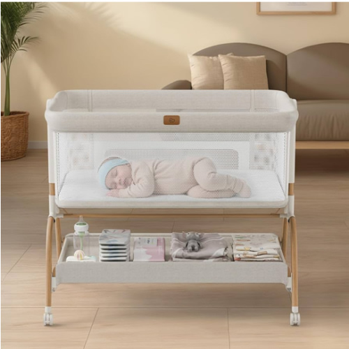 Amazon.com: Baby Bassinet Bedside Crib, 3-in-1 Baby Bassinet Bedside Sleeper with Mattress and Soft, Breathable Sheet, Full-Mesh Sides, 6-Height Adjustable, Stable and Secure Crib for Newborns : Baby