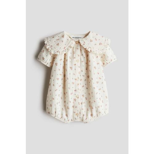 COTTON MUSLIN ROMPER SUIT