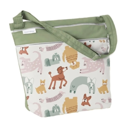 Two compartment waterproof wet bag from Esembly | Diaper Stork